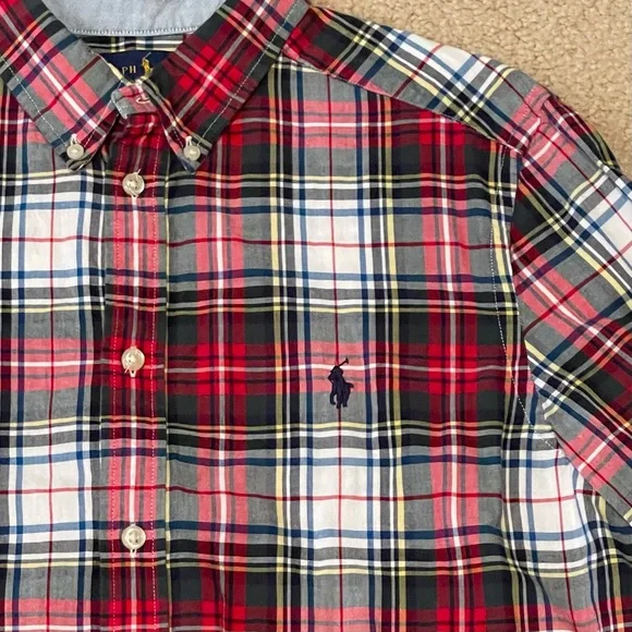 Ralph Lauren - Long Sleeve Button Up Shirt - Size: Boys XL 18 -20